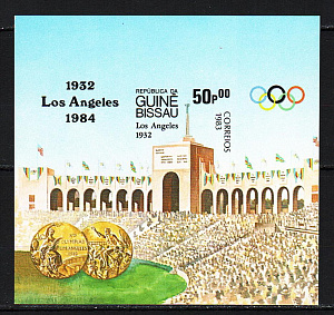 Гвинея Бисау, 1983, Олимпийские игры, Чемпионы 1932 года, Стадион, блок без зубцов